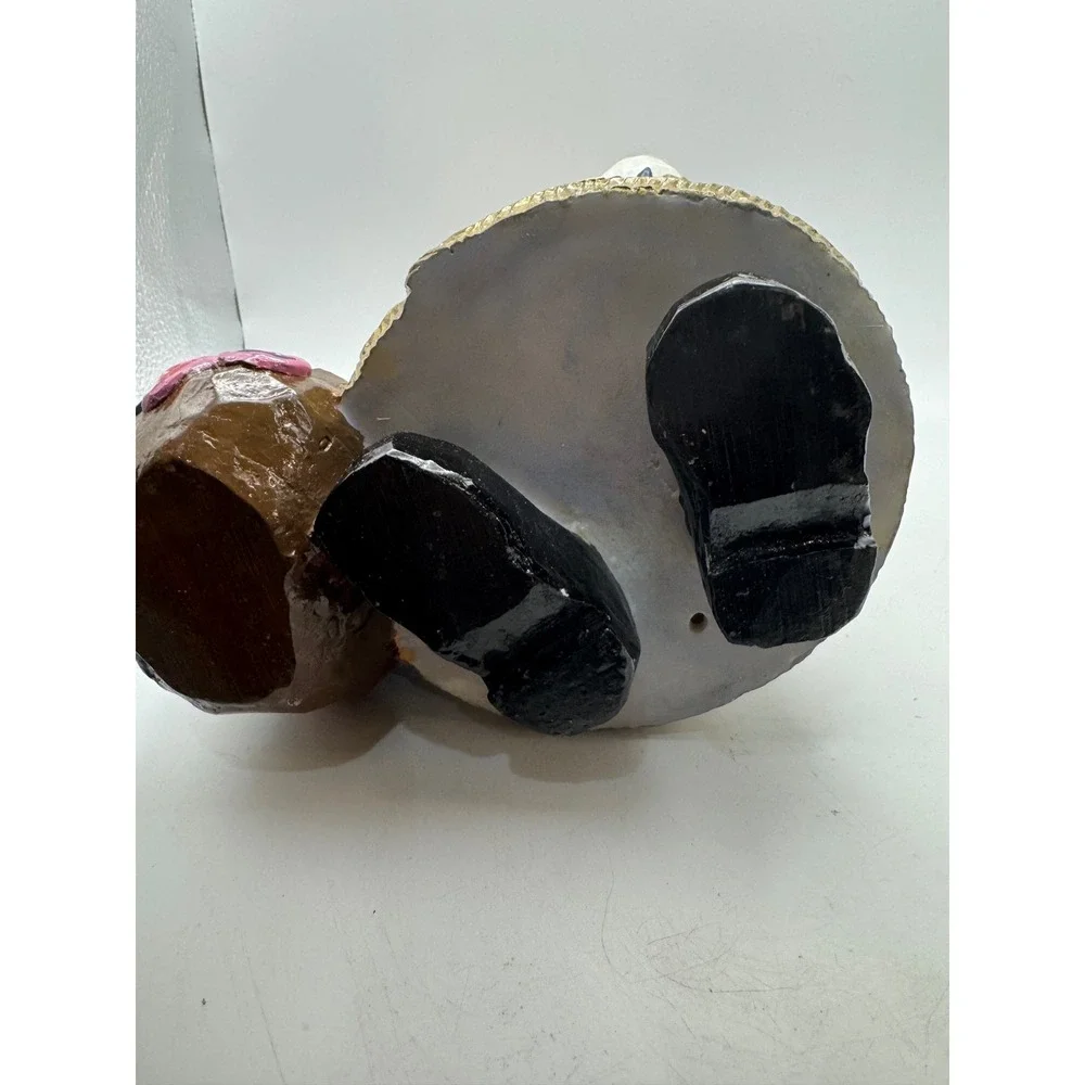 Santa Claus Figurine with Snowman and Gift‎ Sack Festive Holiday Decor